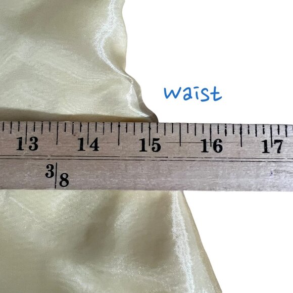 Jessica McClintock Gunne Sax Fairy-Tale Strapless Yellow Gown Prom Ball Formal 8 - Picture 8 of 10